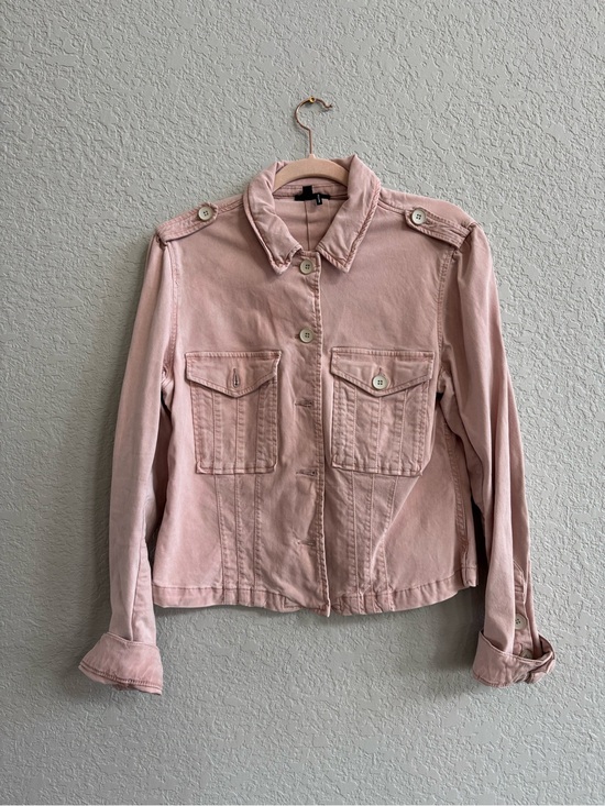 PAIGE Jackets & Blazers - PAIGE Dusty Pink Utility Jean Jacket